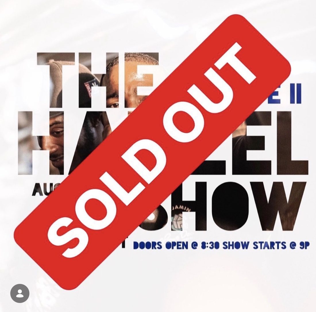 Show two flyer, marked sold out