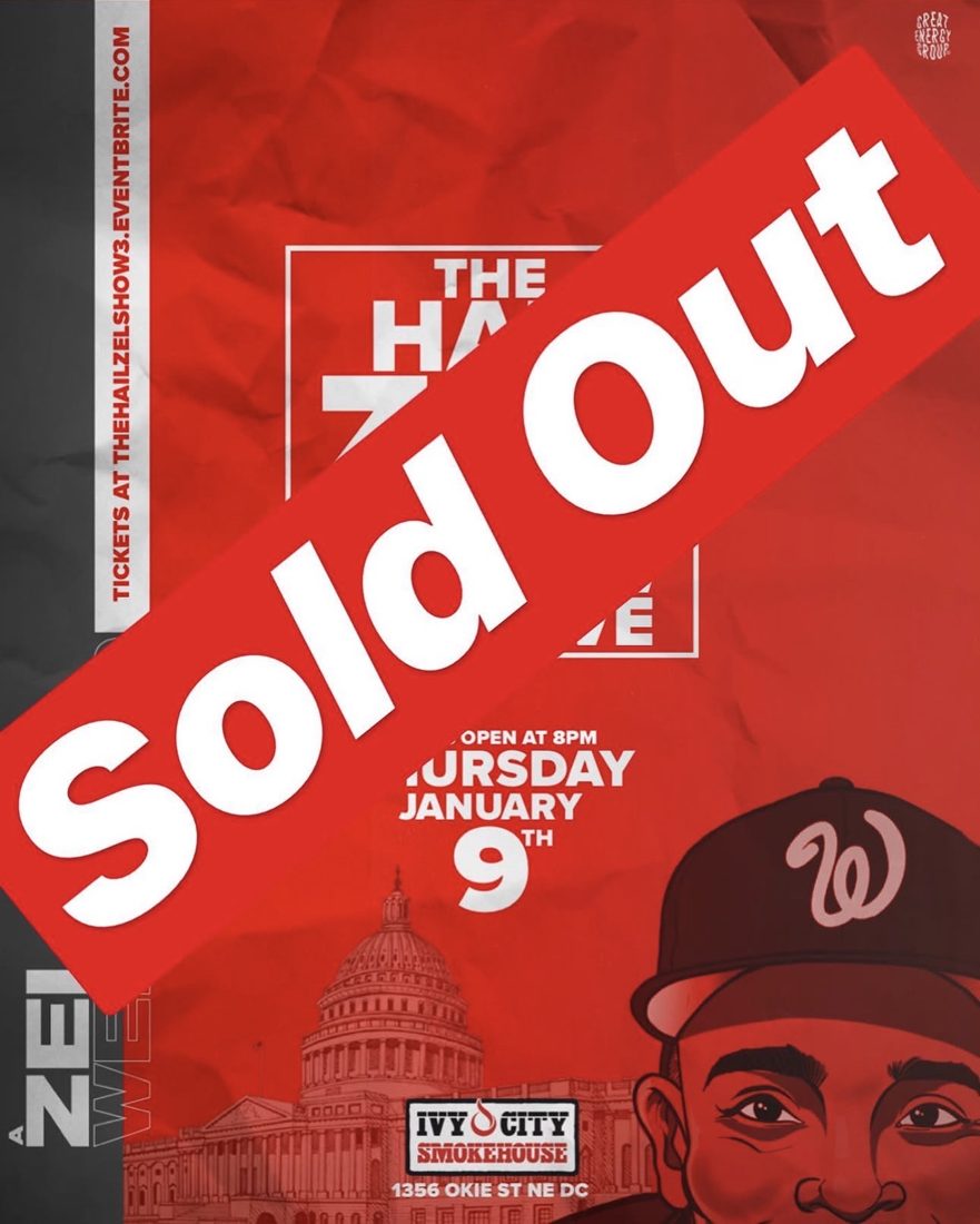 Show three flyer, marked sold out